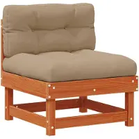 vidaXL Garten-Lounge-Set 7 stk. Wachsbraun Massives Kiefernholz