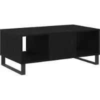 vidaXL Couchtisch Schwarz Eichen-Optik 90 x 50 x 36,5 cm Holzwerkstoff
