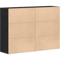 vidaXL Sideboard 2 stk. Schwarz Eichen-Optik 60 x 31 x 84 cm