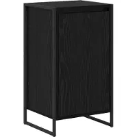 vidaXL Sideboard Schwarz Eichen-Optik 43 x 36 x 75,5 cm Holzwerkstoff