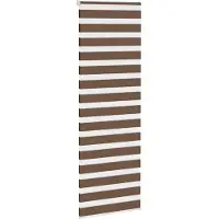vidaXL Doppelrollo Braun 80x200 cm Stoffbreite 75,9 cm Polyester