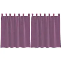 vidaXL Voile Vorhänge mit Stangentaschen 2 Stk. Lila