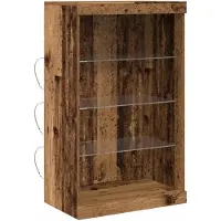 vidaXL LED-Sideboard Altholz 60,5 x 37 x 100 cm Holzwerkstoff