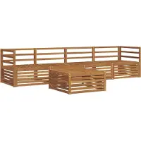 vidaXL Outdoor-Sofagarnitur 5 stk. Natur Massivholz Akazie
