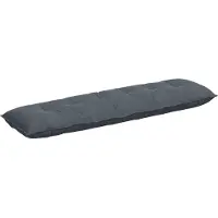 vidaXL Rückenkissen Dunkelgrau 180 x 50 cm Cordstoff