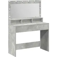 vidaXL Schminktisch Beton Grau 100 x 41 x 135 cm Holzwerkstoff