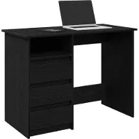 vidaXL Schreibtisch Schwarz 102x50x75 cm Holzwerkstoff