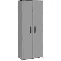 vidaXL - Schuhschrank - 60x30x166 - cm - Stoff - grau
