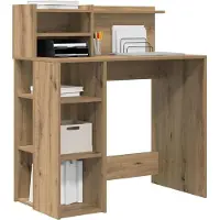 vidaXL Schreibtisch Artisan-Eiche Holzwerkstoff 90 x 48 x 101,5 cm