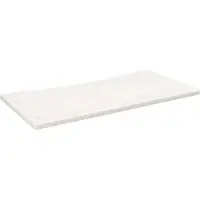 vidaXL Schreibtischplatte Weiß 100x60x2,5 cm Massivholz Kiefer