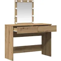 vidaXL Schminktisch Artisan-Eiche 100 x 40 x 130 cm Holzwerkstoff