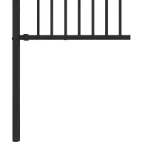 vidaXL Spitzenzaun BAARLO 200 x 166 cm Pulverbeschichteter Stahl