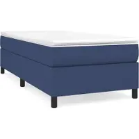 vidaXL Boxspringbettgestell Blau 140x200 cm Stoff