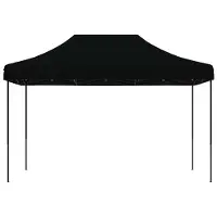 vidaXL Party-Zelt Schwarz 279 x 410 x 315 cm Oxford-Stoff