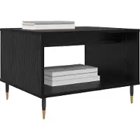 vidaXL Couchtisch Schwarz Eichen-Optik 60 x 50 x 40 cm Holzwerkstoff