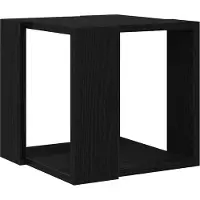 vidaXL Couchtisch Schwarz Eichen-Optik 32 x 32 x 30 cm Holzwerkstoff