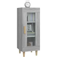 vidaXL Sideboard Grau Sonoma 34,5x34x90 cm Holzwerkstoff