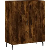 vidaXL Sideboard Räuchereiche 69,5x34x90 cm Holzwerkstoff