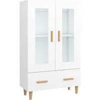 vidaXL Highboard Weiß 70x31x115 cm Holzwerkstoff