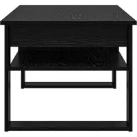 vidaXL Couchtisch Schwarz Eichen-Optik 96 x 54 x 44 cm Holzwerkstoff