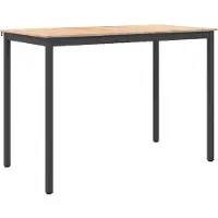 vidaXL Bartisch Natur 150 x 80 x 105 cm Massives Kiefernholz