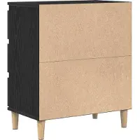 vidaXL Sideboard Schwarz Eichen-Optik 60 x 35 x 70 cm Holzwerkstoff