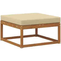 vidaXL Outdoor-Fußhocker Natur
