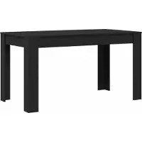 vidaXL Esstisch Schwarze Eiche 140 x 74,5 x 76 cm Holzwerkstoff