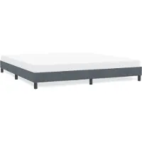 vidaXL Bettgestell ohne Matratze Dunkelgrau 180x220 cm Samt
