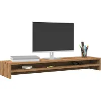 vidaXL Monitorständer Artisan Oak 100x24x13 cm Holzwerkstoff