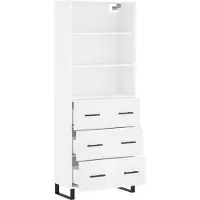 vidaXL Highboard Weiß 69,5x34x180 cm Holzwerkstoff