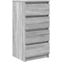 vidaXL Sideboard Grau Sonoma 37,5x35x76 cm Holzwerkstoff