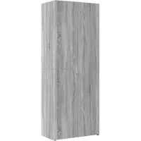 vidaXL Hochschrank Grau Sonoma 70x42,5x225 cm Holzwerkstoff