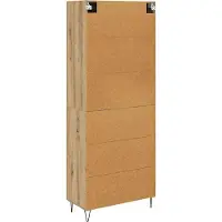 vidaXL Highboard Artisan-Eiche 69,5 x 34 x 180 cm Holzwerkstoff