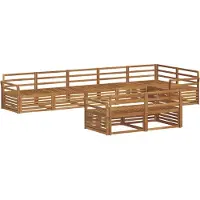 vidaXL Outdoor-Sofagarnitur 8 Stk. Natur Massivholz Akazie