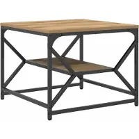 vidaXL Couchtisch Artisan-Eiche 51 x 50 x 40 cm