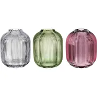Villeroy & Boch Dekovase "Vasen-Set Fleur 19 cm 3er Set bunt", bunt, B:16cm H:19cm T:16cm Ø:16cm, Vasen, Dekovase, Spülmaschinenfest