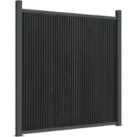 vidaXL Zaunelement Grau 1391x186 cm WPC