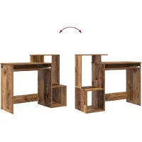 vidaXL Schreibtisch Altholz 106 x 41 x 88.5 cm Holzwerkstoff