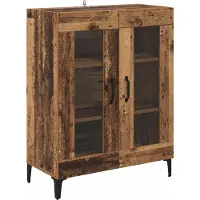 vidaXL Sideboard Altholz 69,5 x 34 x 90 cm Verbundholz und Eisen