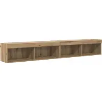 vidaXL TV-Schrankset 2 pcs Artisan-Eiche Holzwerkstoff