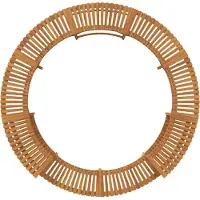 vidaXL Whirlpool-Umrandung Braun Ø255 x 55,5 cm Massivholz Akazie