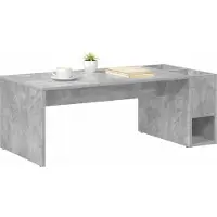 vidaXL Couchtisch Beton Grau 101,5 x 50 x 37 cm Holzwerkstoff