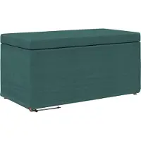 vidaXL Hocker Dunkelgrün 81 x 41 x 40 cm Stoff und Pressholz