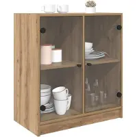 vidaXL Seitenschrank Artisan-Eiche 68 x 37 x 75,5 cm Holzwerkstoff