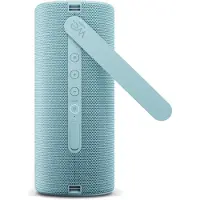 LOEWE WE. Hear 2 aqua blue, Bluetooth Lautsprecher, 60W, Wasserresistent, Tragbar, Aufladbar, 17h Lange Akku Laufzeit, für Outdoor und Indoor