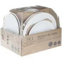 5 Five 18-teiliges Tafelservice Farbe white