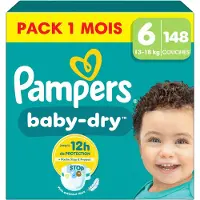 Pampers Windeln Größe 6 (13-18kg) Baby-Dry 148 St