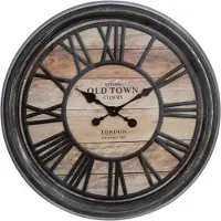 Atmosphera 49 Cm Wanduhr Schwarz Schwarz One Size