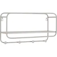 Ebuy24 | Wandregal Feira Grau Stahl 15x45x25 cm | NADUVI